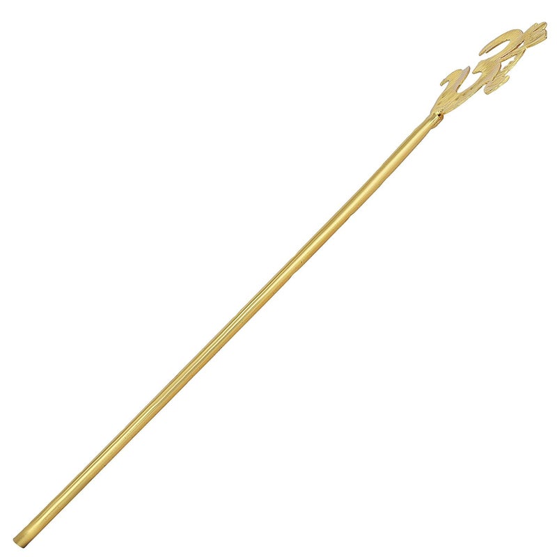 Memoir Brass Gold Plated Hindu Pooja Article Marriage Festival Item Accessory Om Toran Stick - Image 4