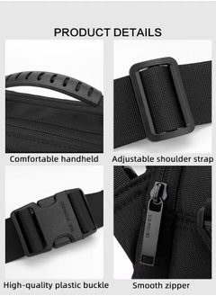 Business Crossbody Bag for Men Premium Nylon Fabric Multiple Pockets Large Capacity Chest Bag Waterproof Scratch Resistant Shoulder Bag with Smooth Zipper and Various Carrying Methods - pzsku/Z1113C87F95CFAC9B03DAZ/45/_/1731139693/3cbc0a59-8bf5-416c-9e36-773fcbecf8c1