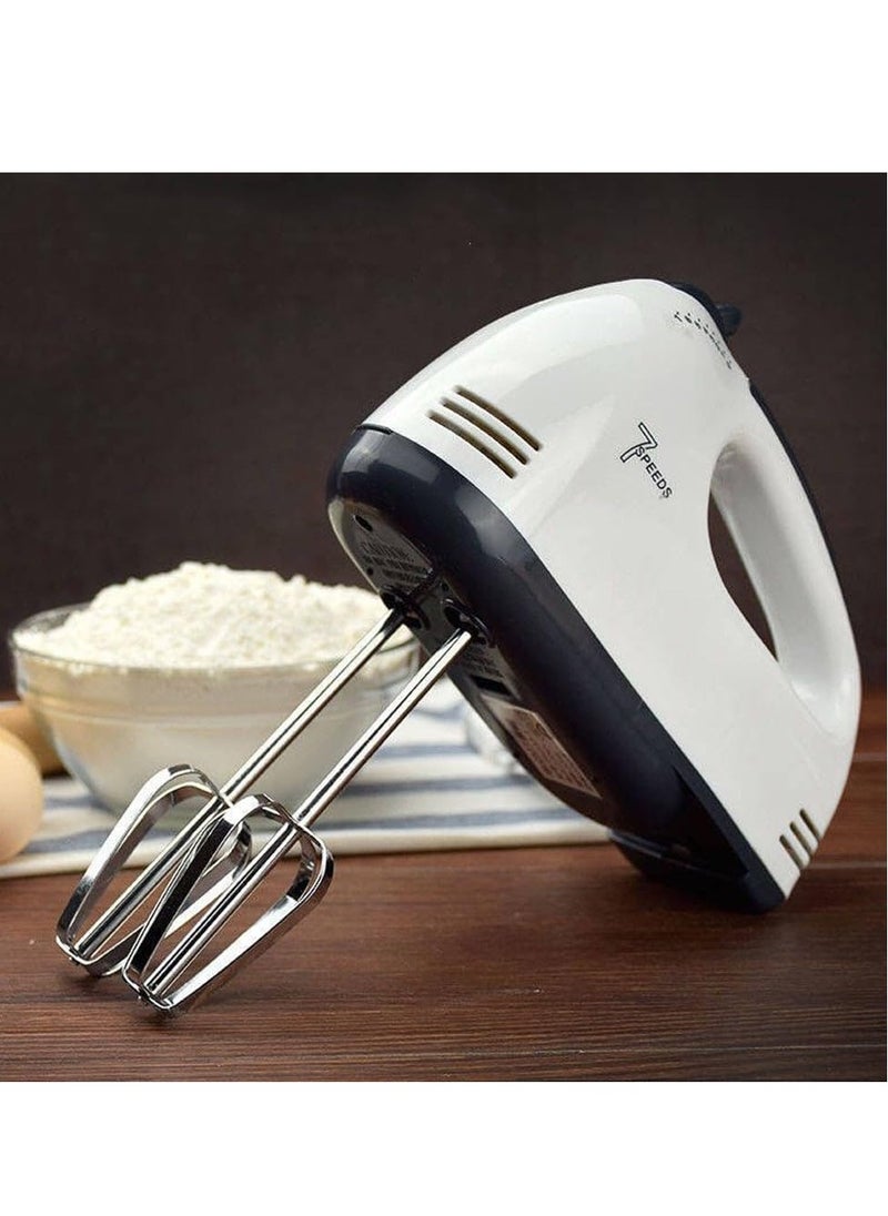 Speed Hand Mixer 2 beaters and 2 dough hooks Professional Electric Handheld Cake Mixer for Baking 7 Speed Function Beater Whisk Kneaders for Kitchen Baking Cooking  - Image 2