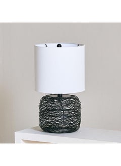 Metal Wire Table Lamp With Fabric Shade Black/White 26X47 Cm - pzsku/Z1113D6D8AFB2F3946FA7Z/45/_/1720281249/5cbf677a-6c1e-452e-b3e6-f3b698cc3e6b