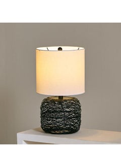 Metal Wire Table Lamp With Fabric Shade Black/White 26X47 Cm - pzsku/Z1113D6D8AFB2F3946FA7Z/45/_/1720281250/8e2d40eb-2973-464b-9049-6e9c533871dd