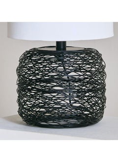 Metal Wire Table Lamp With Fabric Shade Black/White 26X47 Cm - pzsku/Z1113D6D8AFB2F3946FA7Z/45/_/1720281251/cb9f0441-972e-4f1f-8b19-4b9c2774218c