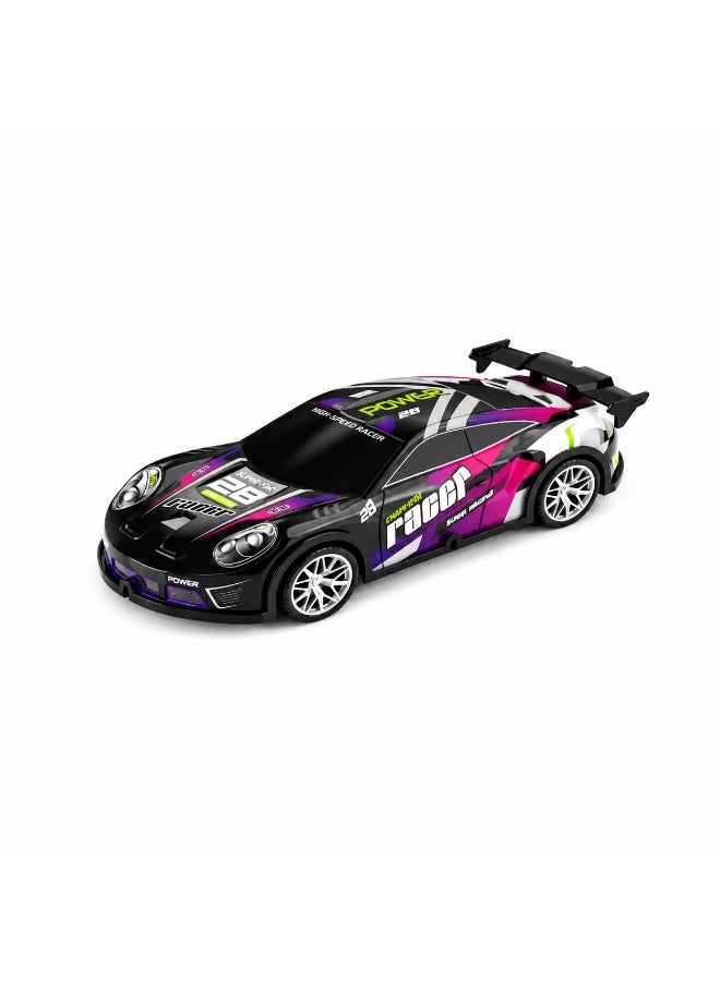 1:22 Scale Inertia Toy Car with Transparent PVC Shell, Lights, and Music