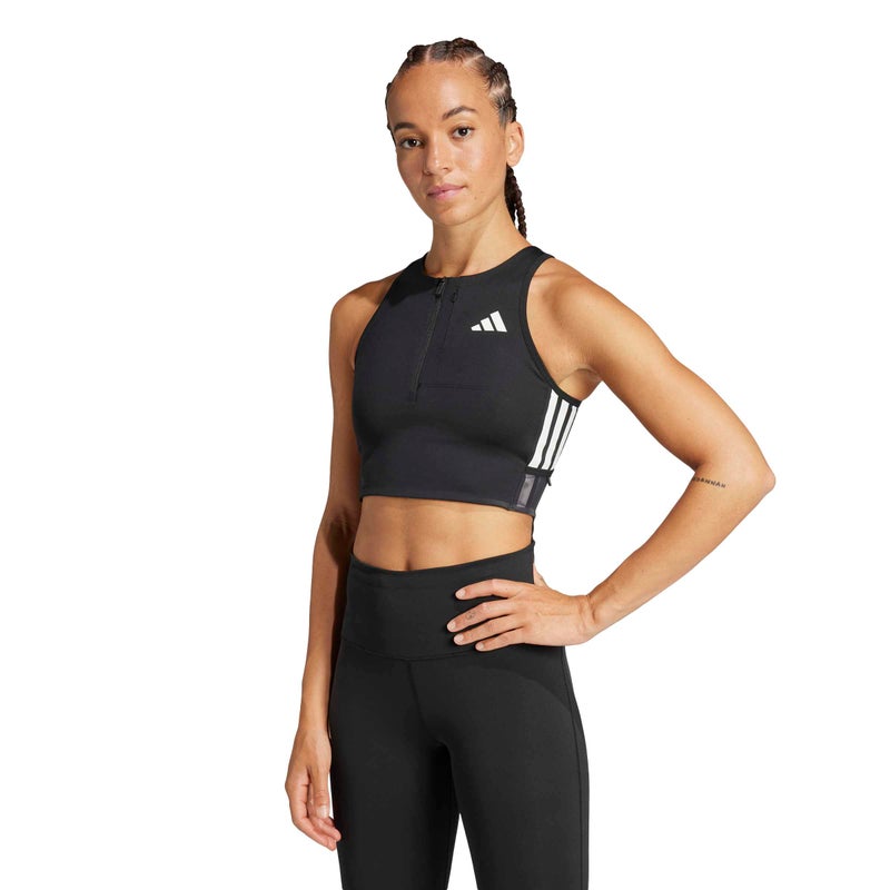 adidas Adizero Running Gel Pocket Crop Top - Image 1