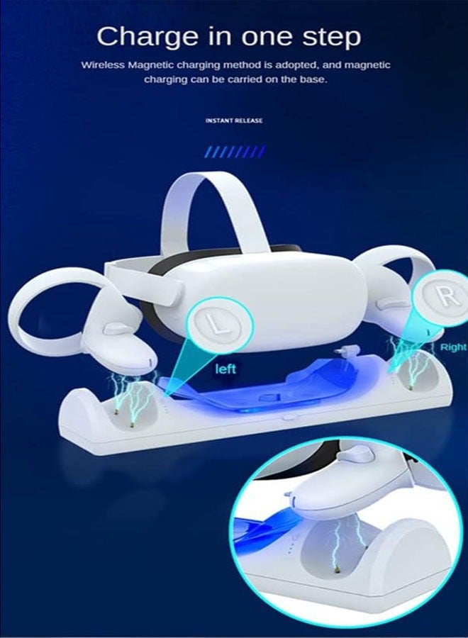 General Oculus quest 2 VR Charging Stand, VR Headset Quick Charging Dock, VR Controller, Magnetic Absorption Stand  - Image 3