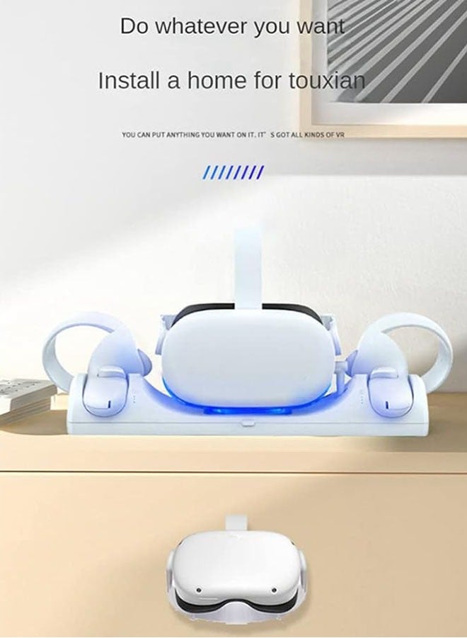General Oculus quest 2 VR Charging Stand, VR Headset Quick Charging Dock, VR Controller, Magnetic Absorption Stand  - Image 4