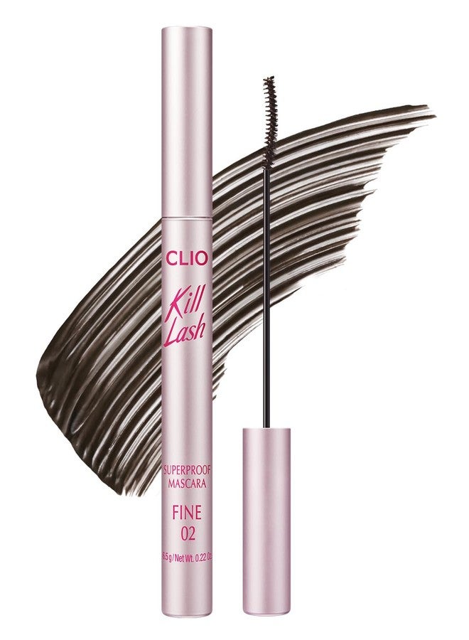 CLIO PROFESSIONAL CLIO Kill Lash Superproof Mascara Fine, Waterproof Fixing Mascara, Natural Defining Look, Long-Lasting & Lengthening, Clump & Smudge-Free, for Sensitive Eyes, Korean Makeup Beauty (02 Mousse Brown) - Image 1