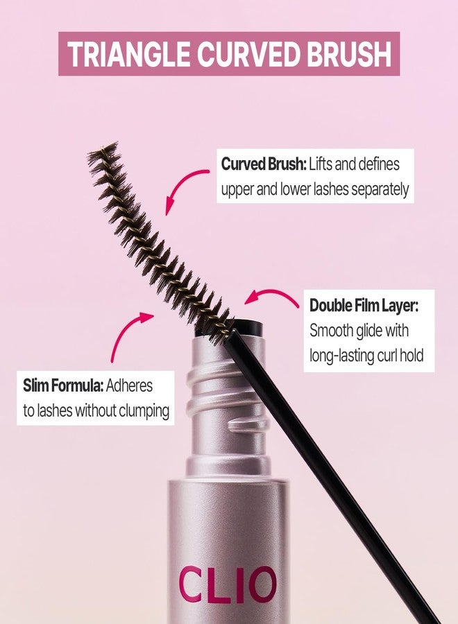 CLIO PROFESSIONAL CLIO Kill Lash Superproof Mascara Fine, Waterproof Fixing Mascara, Natural Defining Look, Long-Lasting & Lengthening, Clump & Smudge-Free, for Sensitive Eyes, Korean Makeup Beauty (02 Mousse Brown) - Image 4