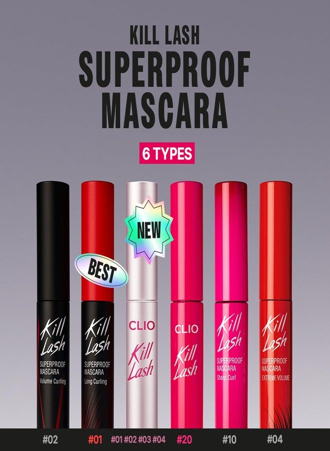 CLIO PROFESSIONAL CLIO Kill Lash Superproof Mascara Fine, Waterproof Fixing Mascara, Natural Defining Look, Long-Lasting & Lengthening, Clump & Smudge-Free, for Sensitive Eyes, Korean Makeup Beauty (02 Mousse Brown) - Image 2