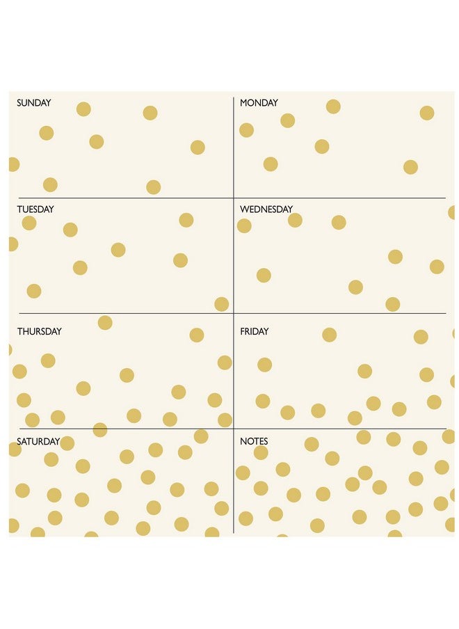 WALLPOPS - Wall Pops WPE1503 Gold Confetti Organization Kit, White & Off-White - Image 1
