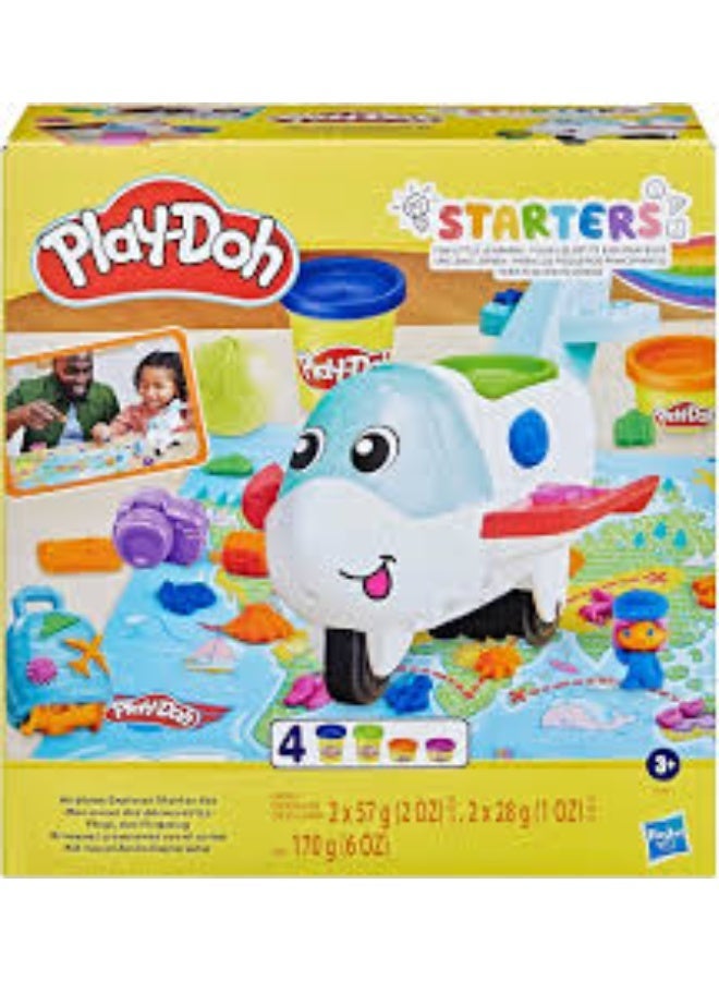 Play-Doh Airplane Explorer Starter Set, Preschool Toys for 3 Year Old Girls & Boys & Up with Jet, World Map Playmat, 3 Accessories, & 4 Modeling Compound Colors - Image 1