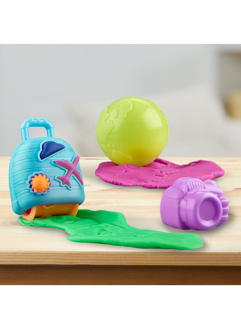 Play-Doh Airplane Explorer Starter Set, Preschool Toys for 3 Year Old Girls & Boys & Up with Jet, World Map Playmat, 3 Accessories, & 4 Modeling Compound Colors - Image 5