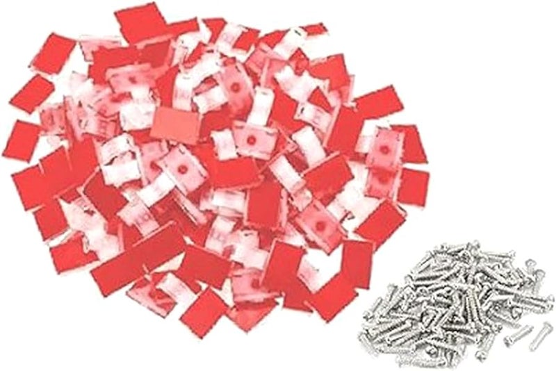 LED Strip Mounting Brackets 100Pcs Self Adhesive Wire Clips For Indoor Light Strips - Image 2