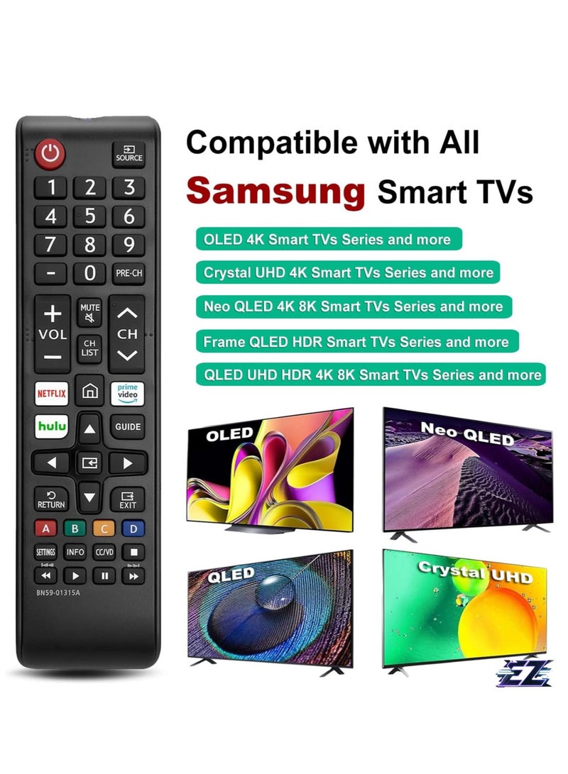 ELTRAZONE Universal Remote Control for All Samsung TV Remote Control, Replacement Compatible with All Samsung Smart TV Remote Controls with battery - Image 2