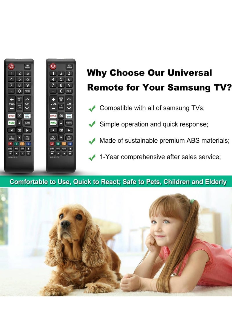 ELTRAZONE Universal Remote Control for All Samsung TV Remote Control, Replacement Compatible with All Samsung Smart TV Remote Controls with battery - Image 5