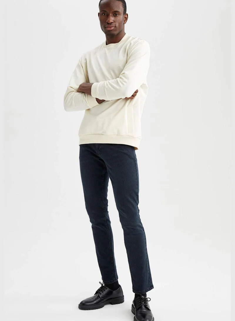 DeFacto Oversize Long Sleeve Sweatshirt With Kangaroo Pockets