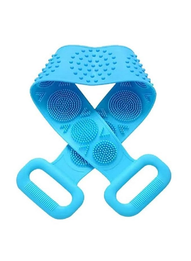Rinkify Silicone Back Scrubber Dual-Sided Exfoliating Bath Brush for Deep Cleansing, Dead Skin Removal, and Relaxing Skin Massage Perfect for Soft & Smooth Skin Body Brush for Bathing - Image 2