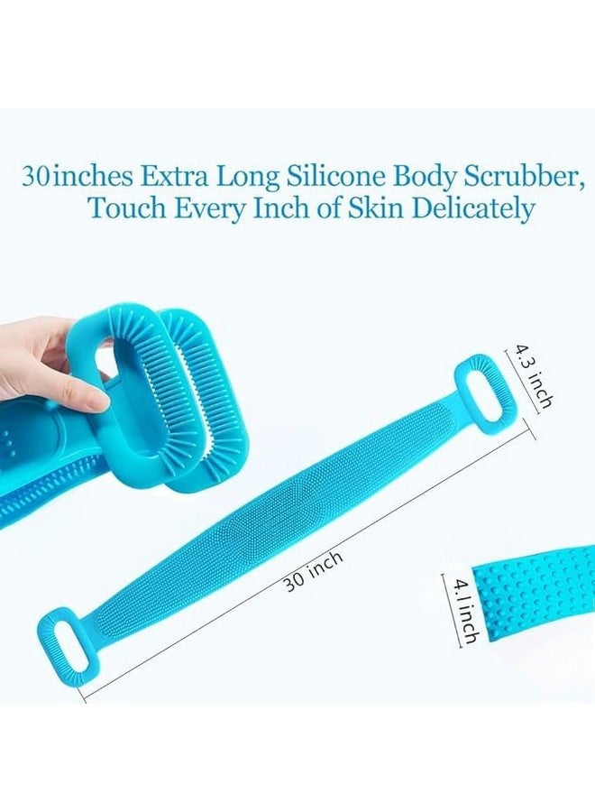 Rinkify Silicone Back Scrubber Dual-Sided Exfoliating Bath Brush for Deep Cleansing, Dead Skin Removal, and Relaxing Skin Massage Perfect for Soft & Smooth Skin Body Brush for Bathing - Image 3