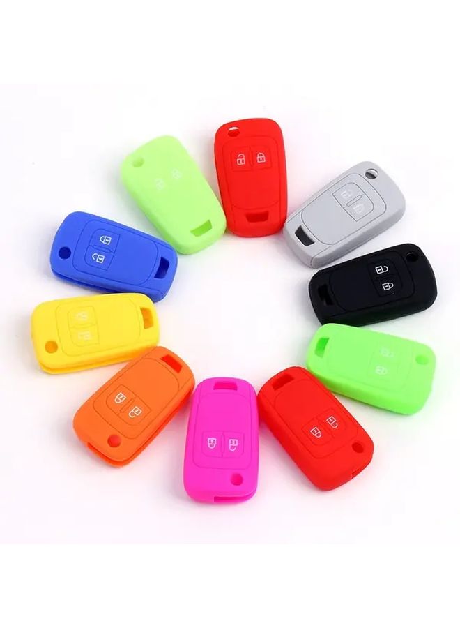Red Silicone Car Key Fob Cover Protective Case for Opel Astra Corsa Zafira Mokka Insignia - Image 1