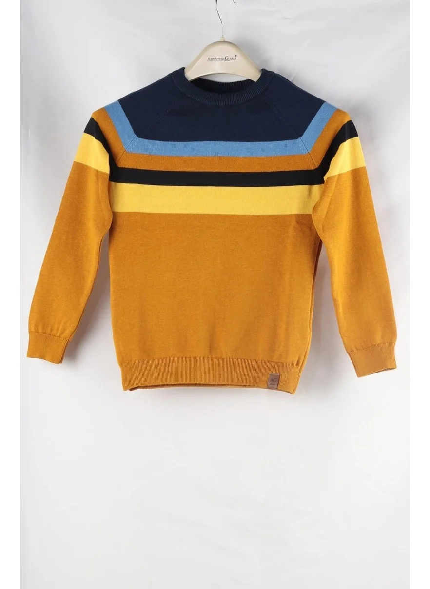 الكسندر جاردي Colour Block Cotton Kids Sweater (C23-7106)