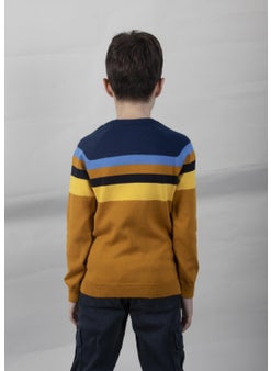 Alexander Gardi Colour Block Cotton Kids Sweater (C23-7106)  - Image 5