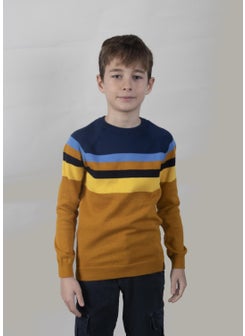 Alexander Gardi Colour Block Cotton Kids Sweater (C23-7106)  - Image 4