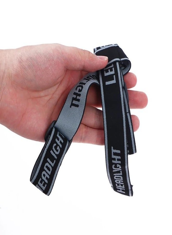 RecDec 4 Pack Headlamp Strap Replacement Headband Head Lamp Elastic Head Band Belt for LED Headlamps Flashlight Rechargeable Hands-Free Headlight Bike Front Light - Image 3