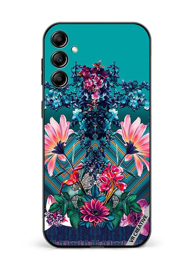 VR CREATIVE Protective Case Cover For Samsung Galaxy M14 Flower Design Multicolour - Image 1
