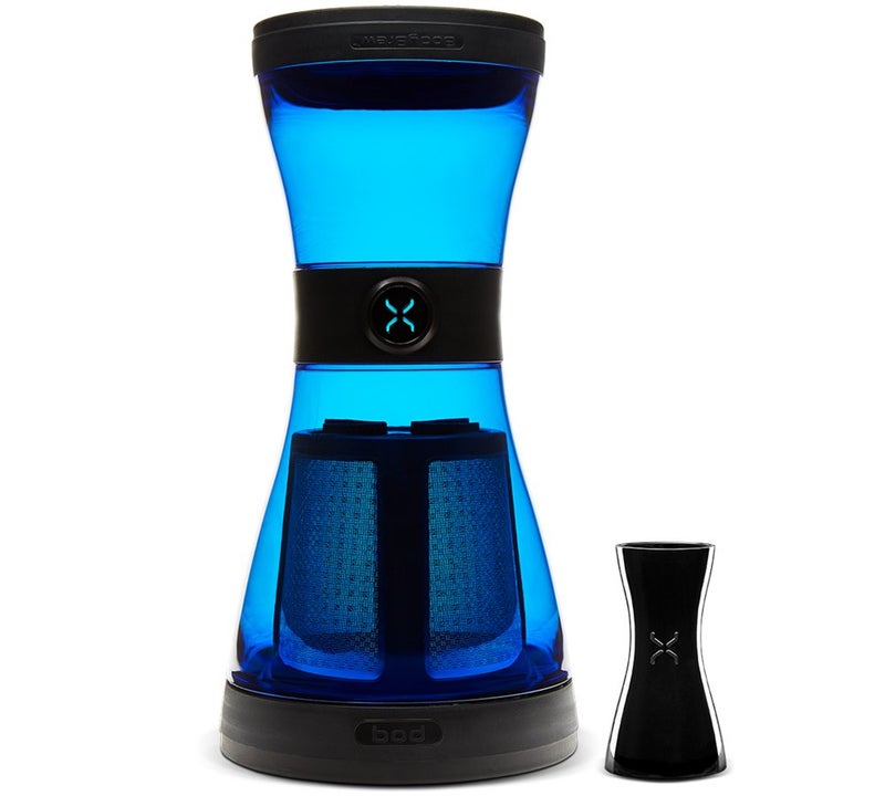 BOD Cold Brew Coffee System by BodyBrew 24oz Shatterproof Spillproof Design BPA Free Stainless Steel Filter Dishwasher Safe Sky