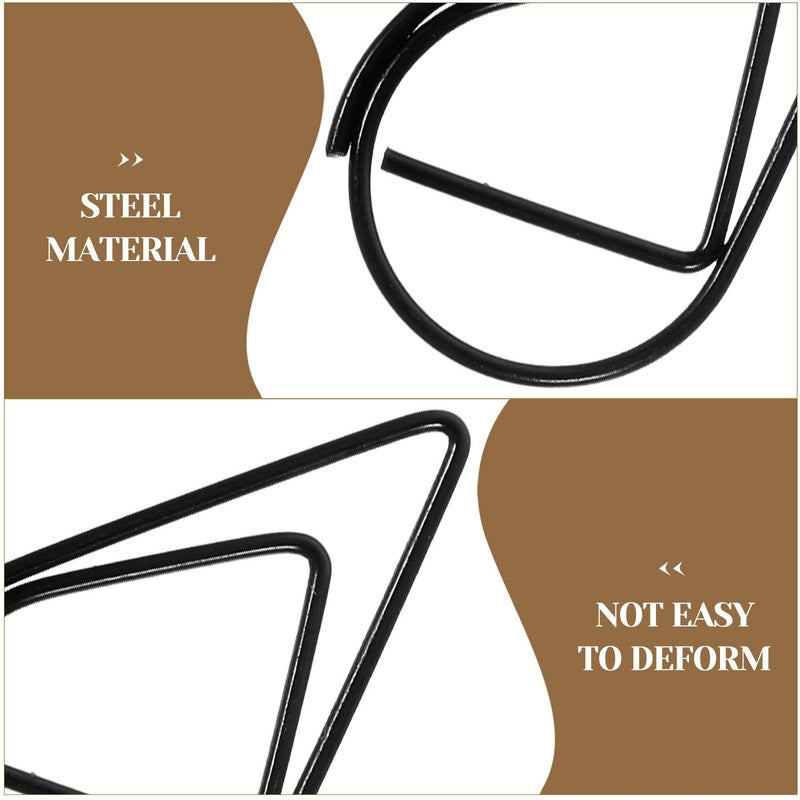Small Black Metal Paper Clips 0 8mm Drop Shaped 100pcs For Office School Organization - Image 4