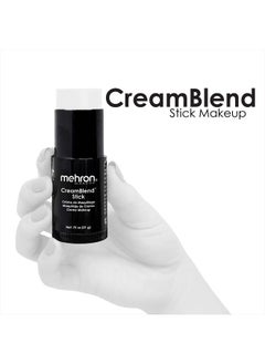 mehron Makeup CreamBlend Stick | Face Paint, Body Paint, & Foundation Cream Makeup | Body Paint Stick .75 oz (21 g) (White)  - Image 2