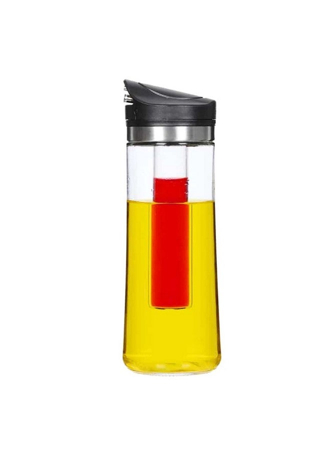 Elemental Kitchen 2-in-1 Dripless Oil and Vinegar Bottle Clear and Black 450ml 79282002 - Image 1