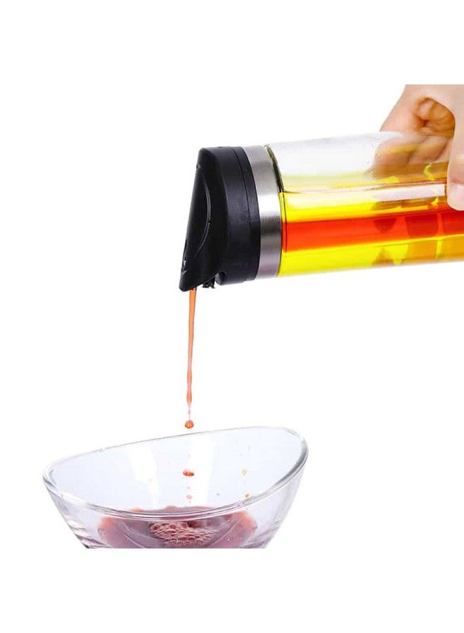 Elemental Kitchen 2-in-1 Dripless Oil and Vinegar Bottle Clear and Black 450ml 79282002 - Image 5