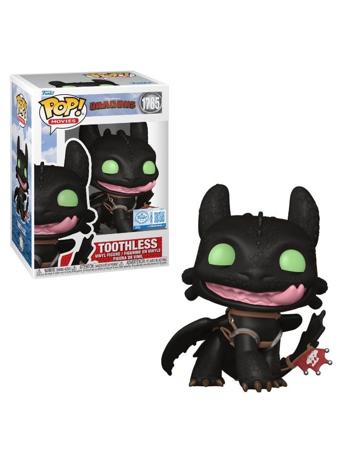 Funko Funko POP! Movies Dreamworks How to Train Your Dragon Toothless (Smiling) Vinyl Figure (11 cm)  - Image 2