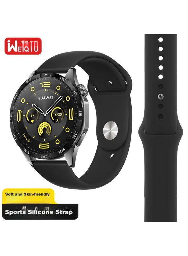 Wei Qiantu Weiqiantu Compatible Huawei Watch Band For Gt4/gt5/pro/gt3pro/watch4pro/watch3pro, Sports Silicone Strap For Men, 46/48mm - Image 1