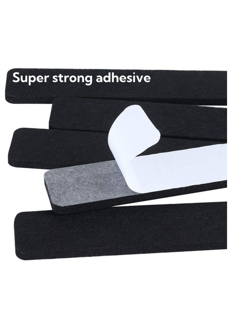 كيلا لوحة إعلانات من نوفولان، شرائط بار، لوحة دبابيس من اللباد، مجموعة من 8 قطع من لوحات المذكرات ذاتية اللصق، 5 × 33 × 1.2 سم، شرائط إعلانات خفيفة الوزن مع 50 دبوسًا، تثبيت على الحائط بدون تلف للملاحظات والصور والجداول الزمنية - Image 5