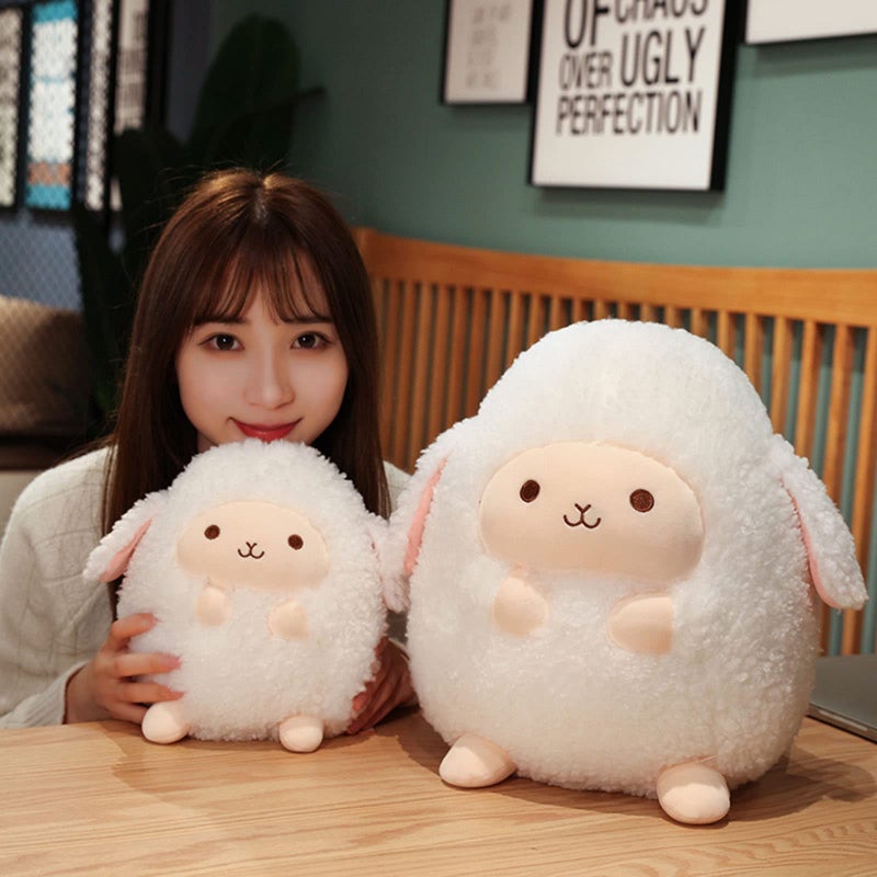 TONGSONG 12 Inch Plush Sheep Stuffed Animal Sheep Hugging Pillow Cuddly Lamb Pillow Plushies Toy Lamb Huggable Anime Gifts for Kids and Lovers in Birthday  Valentines  Christmas  Thanksgiving Day... - Image 5