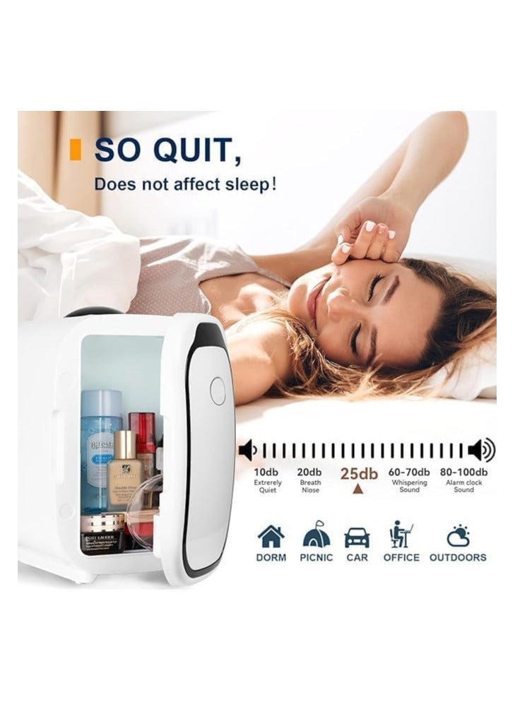 Dubkart 6L/9Cans AC/DC Portable Mini Makeup Refrigerator Thermal Cooler and Warmer for Skin Care,Beverage,Food,Home,Office,Car - Image 3