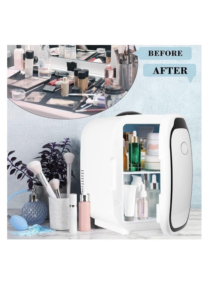 Dubkart 6L/9Cans AC/DC Portable Mini Makeup Refrigerator Thermal Cooler and Warmer for Skin Care,Beverage,Food,Home,Office,Car - Image 4
