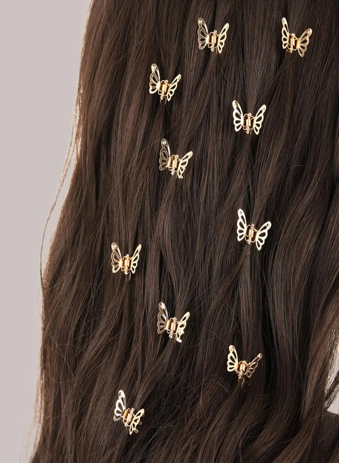RUSTAMM 30 Pcs Hair Clips Gold Butterfly Mini Hair Claw Hollow Butterfly Small Metals Strong Hold Clips for Women Fashion Hair Accessories Styling - Image 5