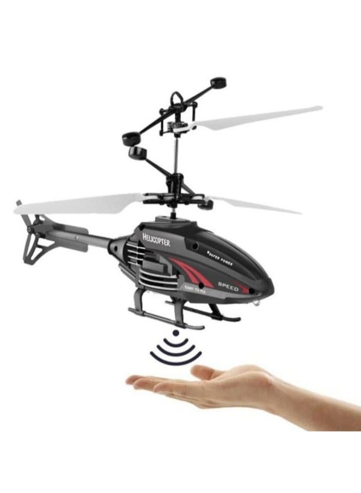 طائرة هليكوبتر طيران BSTCAR، لعبة طائرة هليكوبتر طائرة LED بالأشعة تحت الحمراء، طائرة هليكوبتر بمستشعر الأشعة تحت الحمراء، لعبة التحكم اليدوي للأطفال في الهواء الطلق (بدون جهاز تحكم عن بعد)