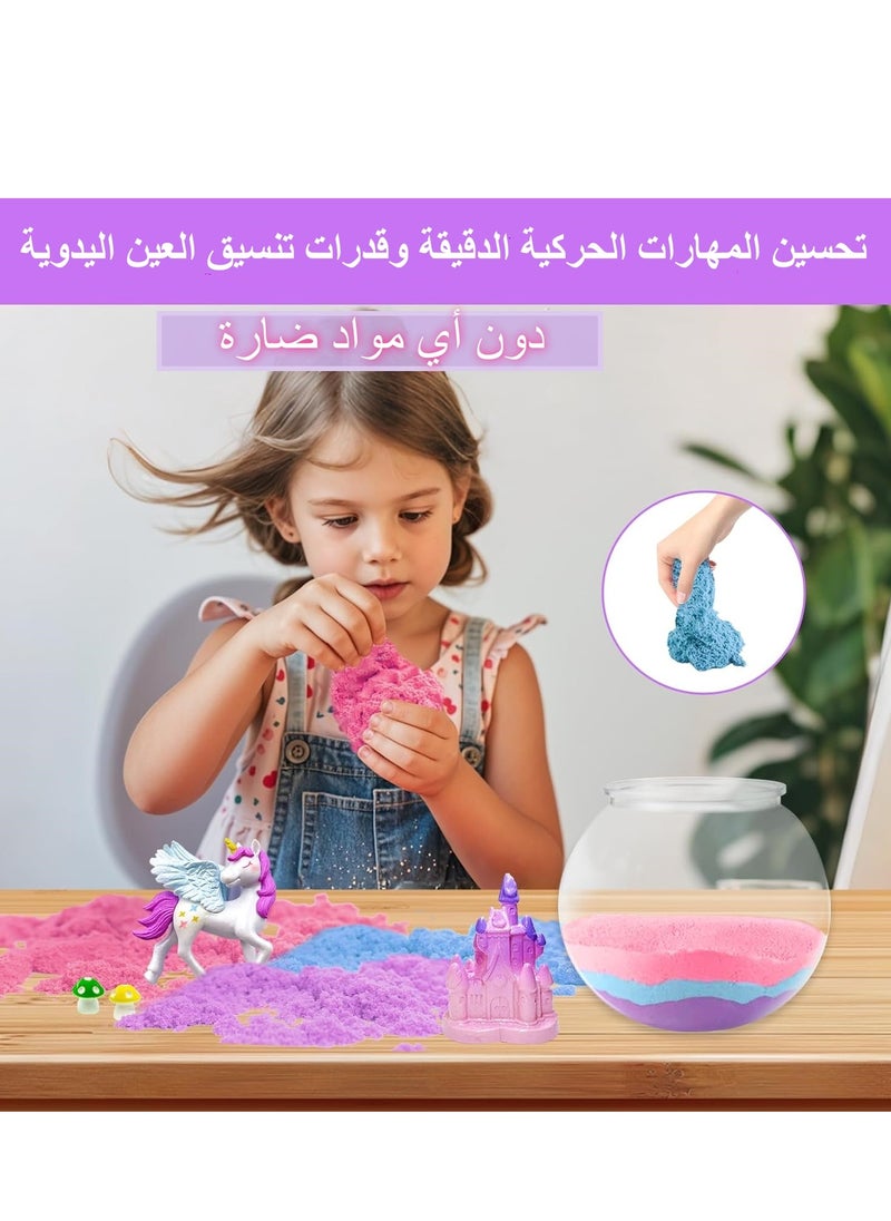 XICEN - Unicorn Terrarium Kit, Kids Luminous Unicorn Toys, DIY Arts and Crafts Set, Crystal Ball Lamp, LED Night Light,  Birthday Gift for Kids Boys Girls - Image 1