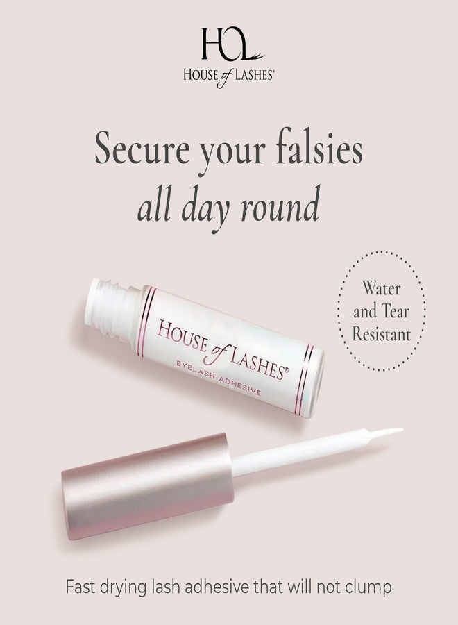 HOUSE of LASHES غراء رموش هاوس أوف لاشز - خالي من اللاتكس، غراء رموش شفاف للعيون الحساسة - يدوم طوال اليوم للرموش الاصطناعية، 2 عدد - Image 3