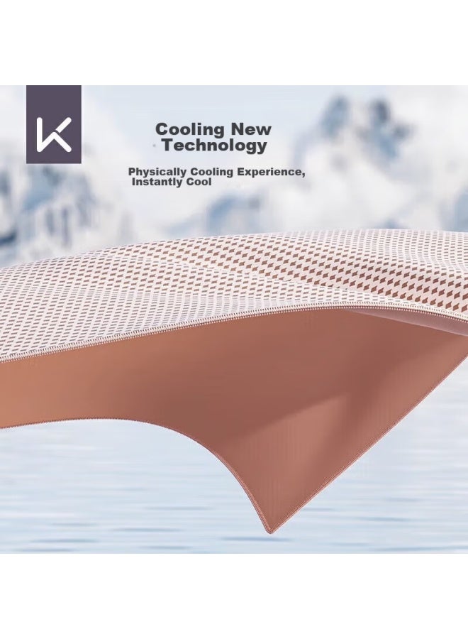 Keep Cold-feeling Sports Swimming Towel For Men And Women, Sweat-absorbing Gym Towel, Summer Quick-drying Portable Towel, Pink - Image 3