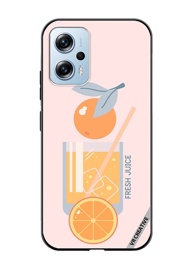 VR CREATIVE Protective Case Cover For Xiaomi Poco X4 GT Orange Juice Design Multicolour - Image 1