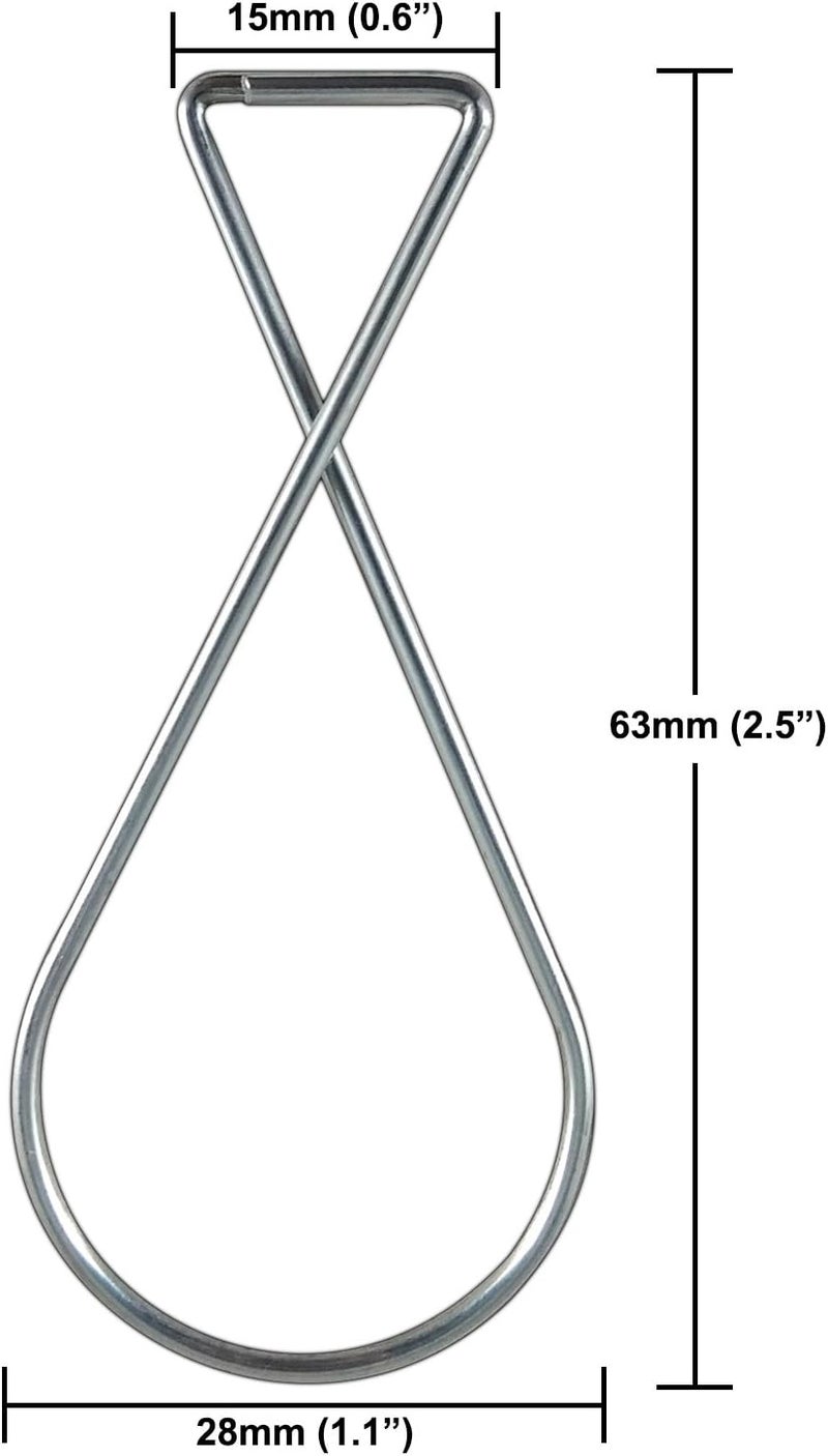 ATLIN خطاطيف سقف ATLIN (عبوة 100) - مشابك الأسقف المعلقة ممتازة لديكورات الأعراف وديكورات الفصول الدراسية - مشبك T-Bar يناسب الأسقف المعلقة، والأسقف المعلقة، والأسقف المربعة، وأسقف الشبكة - Image 3