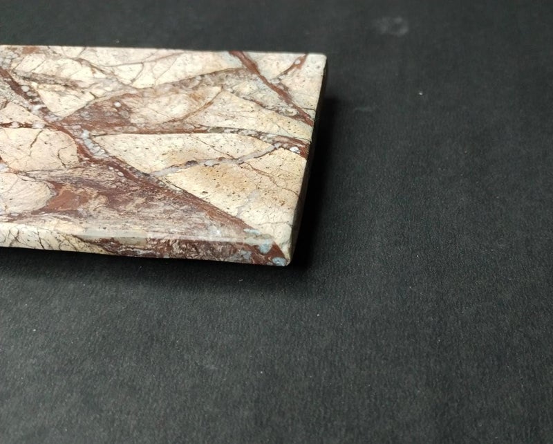MBSC Natural Marble Stoneware Soap Dish Bathing Accessories Holder for Bathroom, Kitchen, Bathtub, Wash basins - Image 2