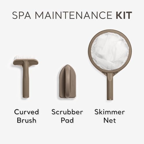 Intex PureSpa Hot Tub and Spa Maintenance Accessory Kit with Curved Brush, Mesh Net Skimmer, and Scrubber for Inflatable PureSpa Home Hot Tubs - Image 3