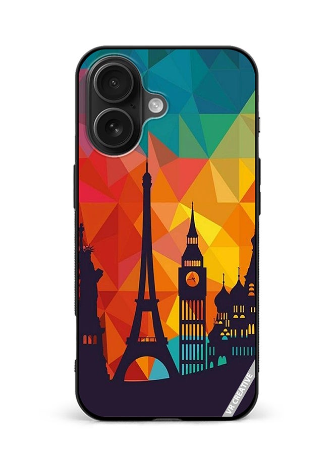 VR CREATIVE Protective Case Cover For Apple iPhone 16 Popular Place Design Multicolour