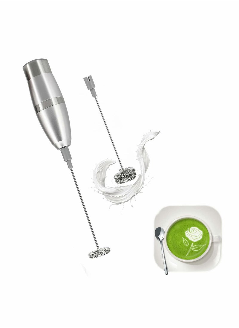 Excefore Mini Electric Whisk Coffee Frother Battery Stirrer, Milk Frother Handheld Battery Operated Hand Held Milk Foamer, Mini Mixer for Bulletproof Coffee, Cappuccino, Latte, Frappe, Matcha Tea  - Image 1